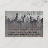 Cool dj metalic eye visitekaartje (Achterkant)