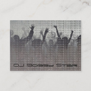 Cool dj metalic visitekaartje