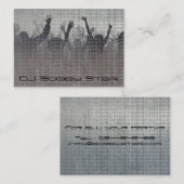 Cool dj metalic visitekaartje (Voorkant / Achterkant)