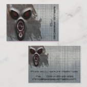 Cool dj metalic visitekaartje (Voorkant / Achterkant)