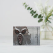 Cool dj metalic visitekaartje (Staand voorkant)