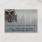 Cool dj metalic visitekaartje (Achterkant)