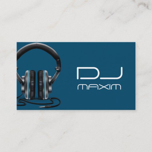 Cool DJ Music Visitekaartje (Voorkant)