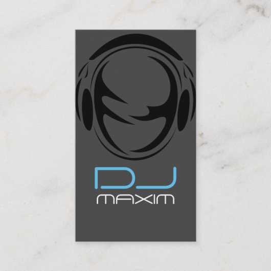 Cool DJ Music Visitekaartje (Voorkant)