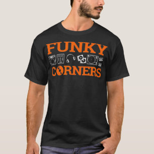 Cool DJ ontwerp funky corners T-shirt