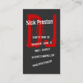 Cool DJ Visitekaartje (Achterkant)