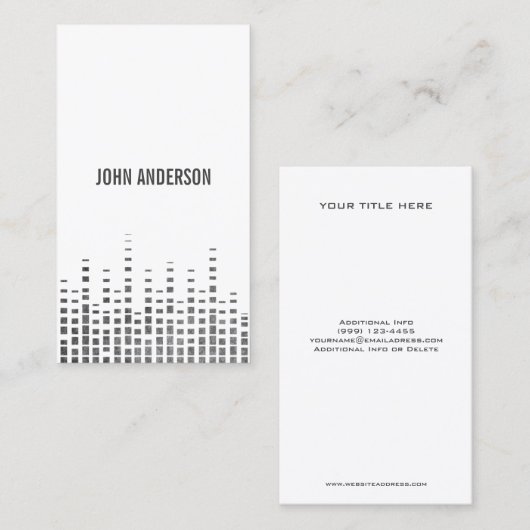 Cool DJ Visitekaartje (Voorkant / Achterkant)