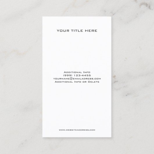 Cool DJ Visitekaartje (Achterkant)