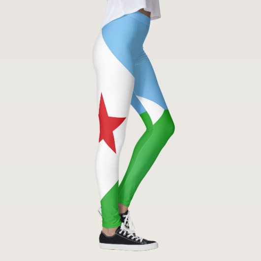 Cool Djibouti Flag Mode Leggings (Rechts)