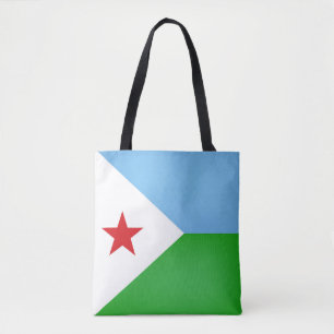Cool Djibouti Flag Mode Tote Bag