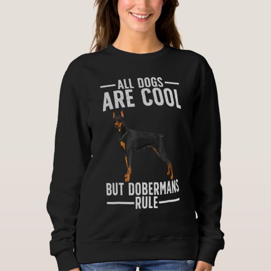 Cool Doberman For Men Women Dobie Pinscher Puppy D Trui (Voorkant)