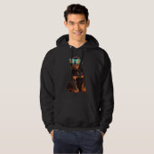 Cool Doberman Puppy Hoodie (Voorkant volledig)