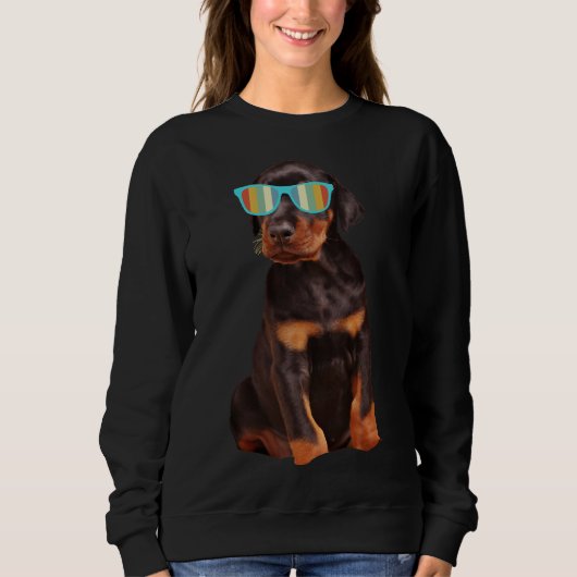 Cool Doberman Puppy Trui (Voorkant)