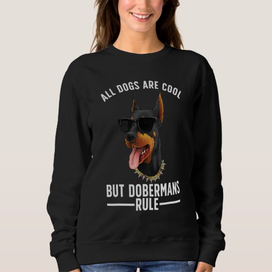 Cool Doberman Voor Mannen Vrouwen Dobie Pinscher P Trui (Voorkant)