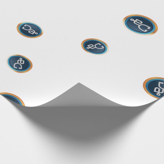 Cool Doc.Com Cryptocurrency Sign Patroon Cadeaupapier (Hoek)