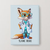 Cool Doctor beer naam toevoegen Button (Voorkant)
