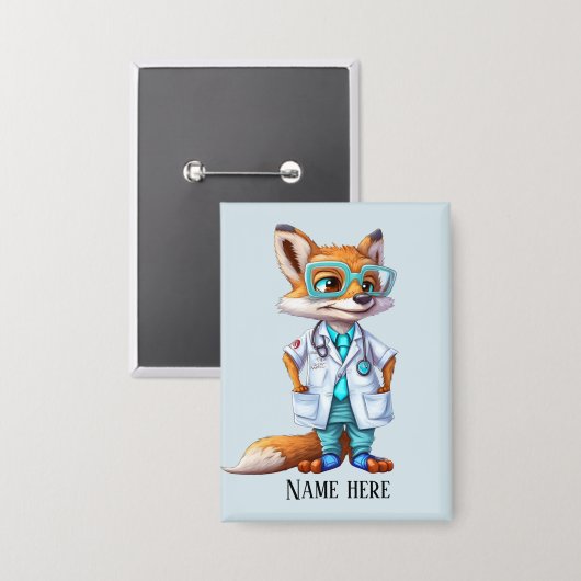 Cool Doctor beer naam toevoegen Button (Voorkant / Achterkant)