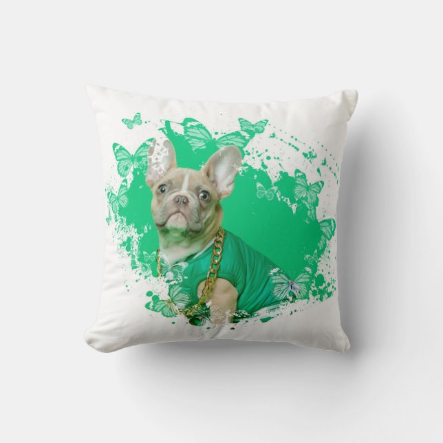 Cool Dog Artwork Kussen (Voorkant)