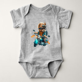 Cool dog biker, schattige Yorkshire terrier hond c Romper