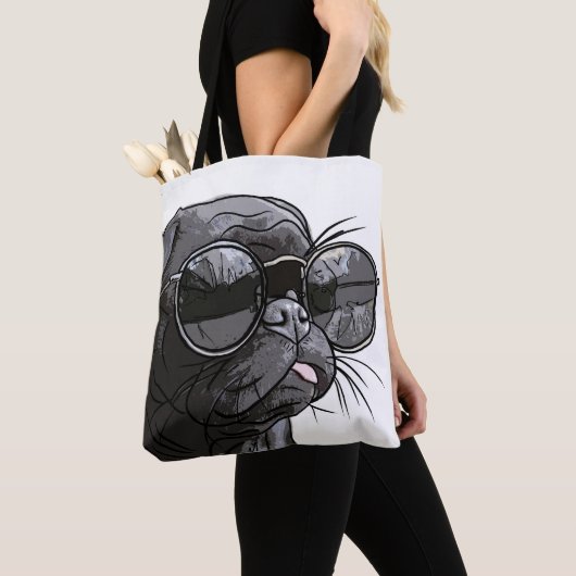 Cool Dog - Cute Dog Collectie / Canvas tas (Dichtbij)