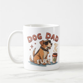 Cool Dog Dad Fuel Coffee Mug with Sunglasses Dog Koffiemok
