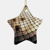 Cool Dog Digital Art Keramisch Ornament (Rechts)