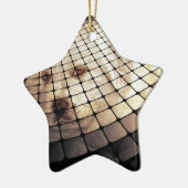 Cool Dog Digital Art Keramisch Ornament (Links)