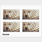 Cool Dog Digital Art Rechthoekige Sticker (Vel)