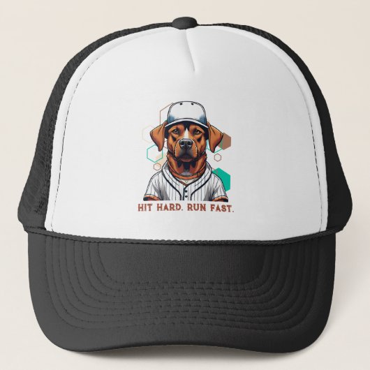 Cool Dog Gifts voor Honkbalspelers Liefhebbers Coa Trucker Pet (Voorkant)