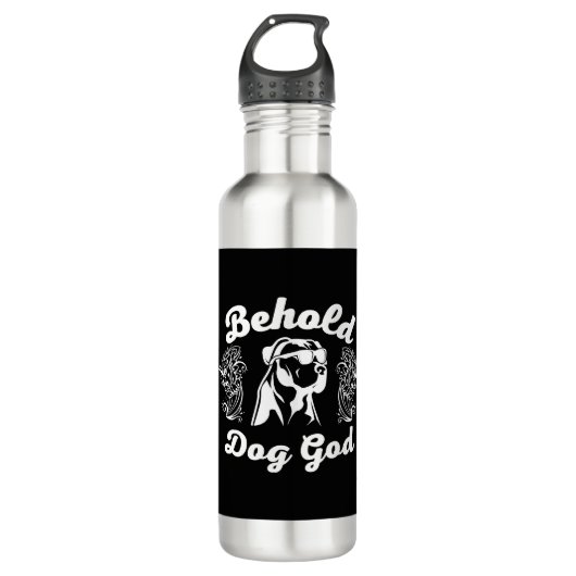 Cool Dog God T-shirts Waterfles (Voorkant)
