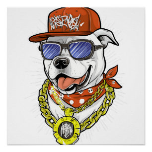 Cool Dog Graphic Unisex Ultra Cotton T-shirt - Per Perfect Poster