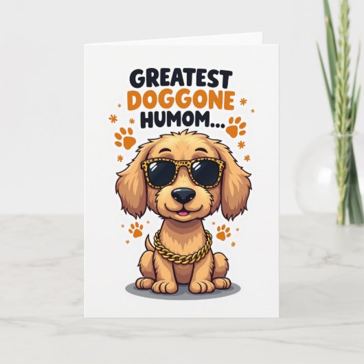Cool Dog Grootste Moeder Kaart (Voorkant)