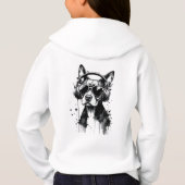 Cool Dog hoofdtelefoon Schattige Huisdieren Zwart (Achterkant)