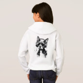 Cool Dog hoofdtelefoon Schattige Huisdieren Zwart (Achterkant volledig)