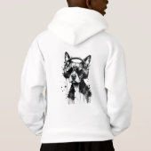 Cool Dog hoofdtelefoon Schattige Huisdieren Zwart (Achterkant)