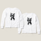 Cool Dog hoofdtelefoon Schattige Huisdieren Zwart  (Voorkant /achterkant)