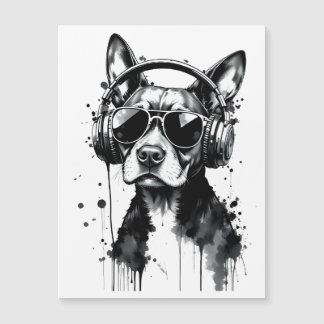Cool Dog hoofdtelefoon Schattige Huisdieren Zwart