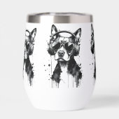 Cool Dog hoofdtelefoon Schattige Huisdieren Zwart  (Achterkant)