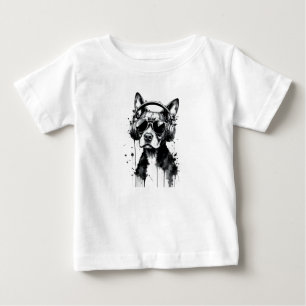 Cool Dog hoofdtelefoon Schattige Huisdieren Zwart