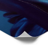 Cool Dog in Blue Jacket - Retro Neon Animal Poster (Hoek)