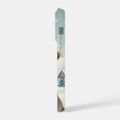 Cool Dog in Preppy winterkleding en -Pet iPhone Hoesje (Linkerkant)