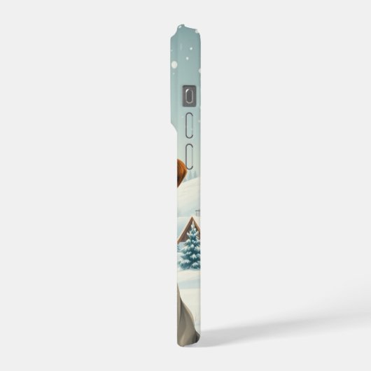 Cool Dog in Preppy winterkleding en -Pet iPhone Hoesje (Linkerkant)