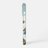 Cool Dog in Preppy winterkleding en -Pet iPhone Hoesje (Linkerkant)