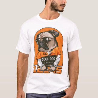 Cool Dog | Leuke & eigenzinnige hond illustratie T-shirt