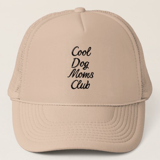 Cool Dog Moms Club - Trucker Hoed Pet (Voorkant)