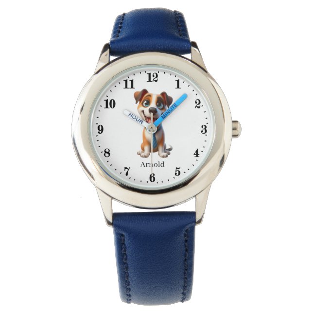Cool Dog naam toevoegen Horloge (Voorkant)