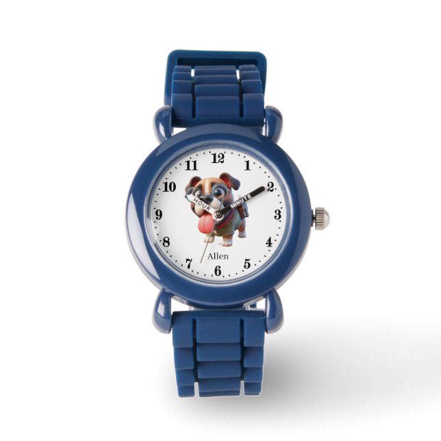 Cool Dog naam toevoegen Horloge (Voorkant)