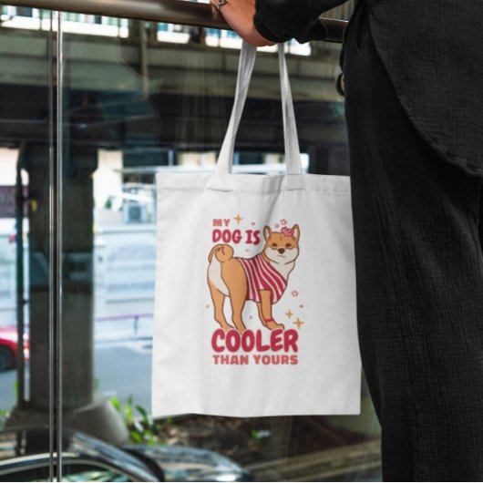 Cool Dog Pet Quote Tote Bag