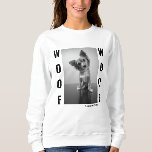 Cool Dog Photo Personalized Womens Trui (Voorkant)