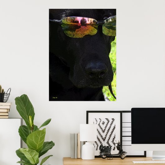 Cool Dog Poster (Thuiskantoor)